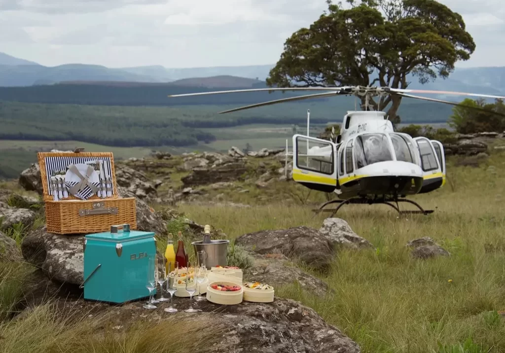 Blyde rive canyon helicopter flight and picnic